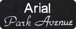 Arial or Park Avenue font